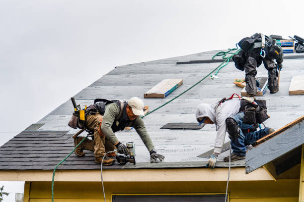 Professional Flat Roof Repair technician working in Hartleton, PA